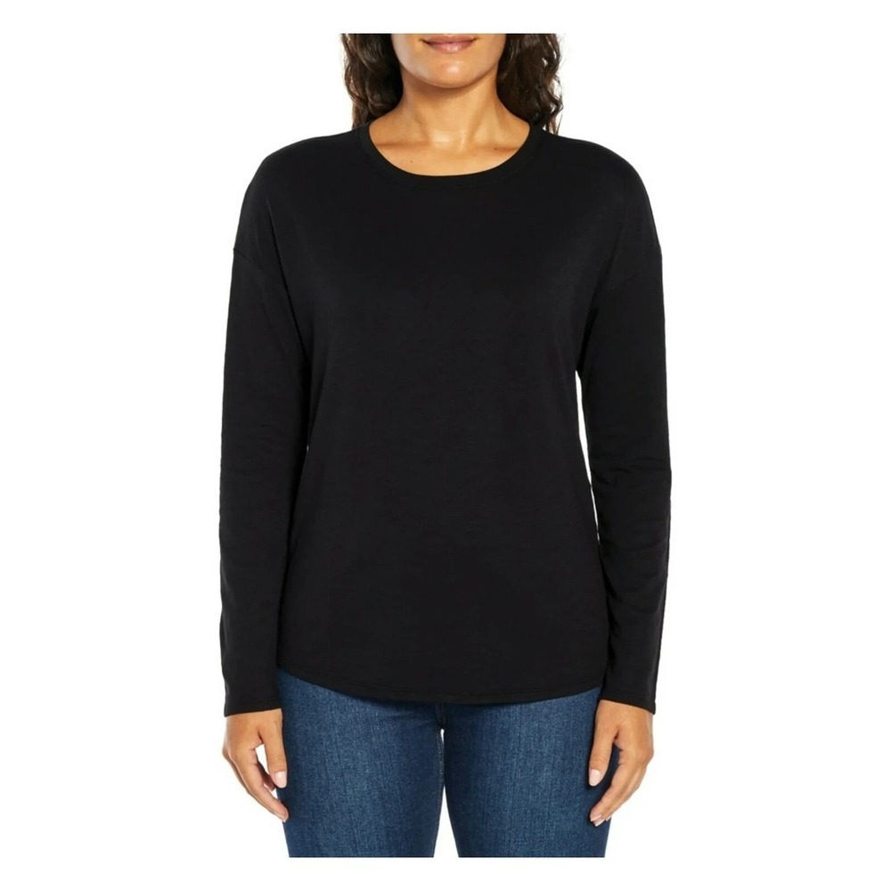 Women's Slub Jersey Tee by GAP True Black Size XXL New With Tags